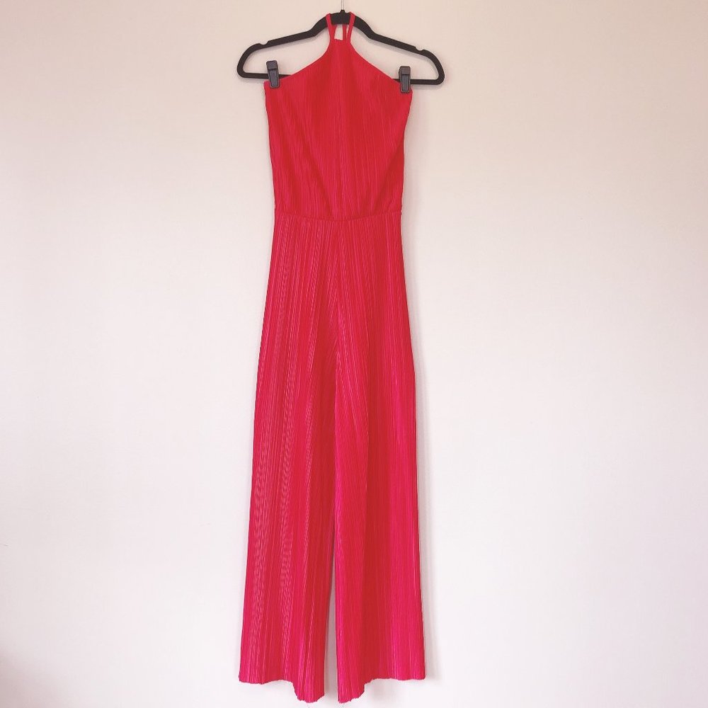 ASOS John Zack High Neck Wide Leg Jumpsuit